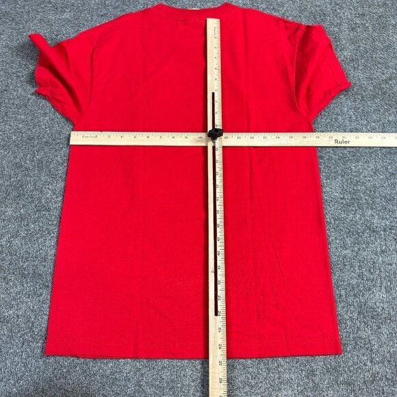 Big Dogs T-shirt S Red Vintage Made in USA 1996 Santa Paws Christmas - Picture 5 of 8